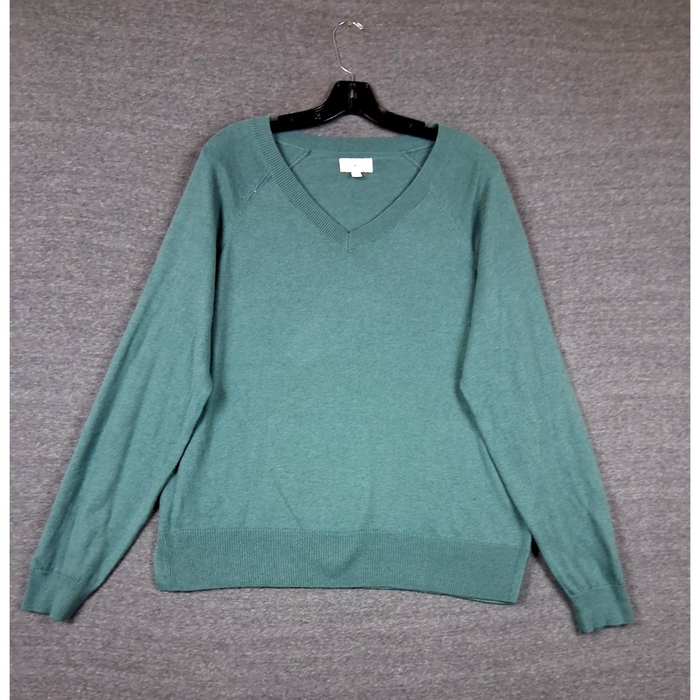 Lucky Brand Womens Sweater M Green Sage Soft Coastal Western Boho Chic Cabin